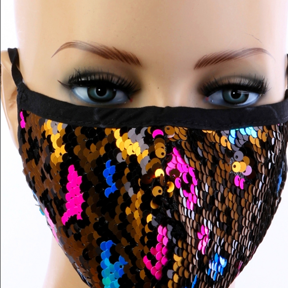 Black Multicolored Mask 😍😛